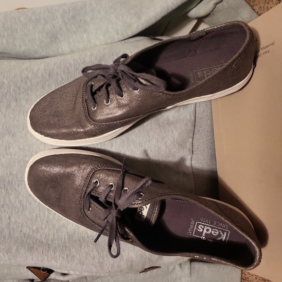 Keds Shoes Keds Champion Metallic Grey Wgrey Sneaker Laces In Sz 9